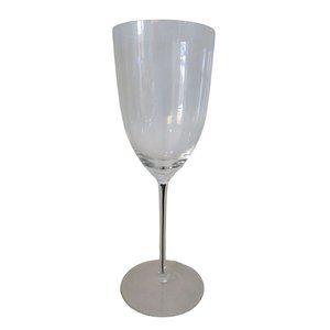 Black Core Stem Thin Crystal Wine Glass Multi Purpose GUC Unmarked